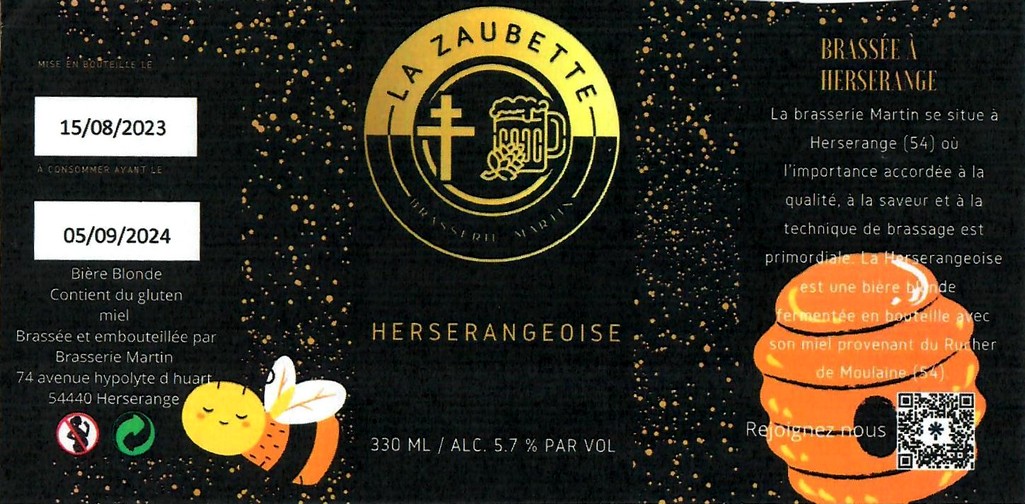 Etiquette BRASSERIE MARTIN 02
