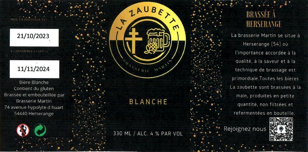 Etiquette BRASSERIE MARTIN 04