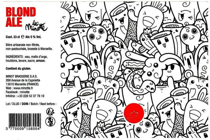 etiquette BRASSERIE MINOT 27