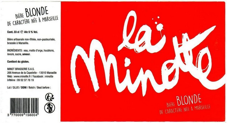 etiquette BRASSERIE MINOT 33
