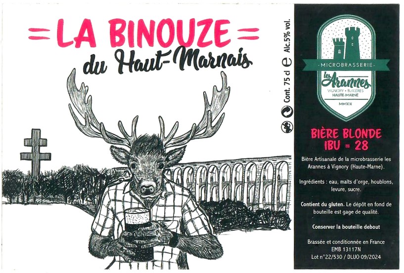 Etiquette BRASSERIE MINOT 39