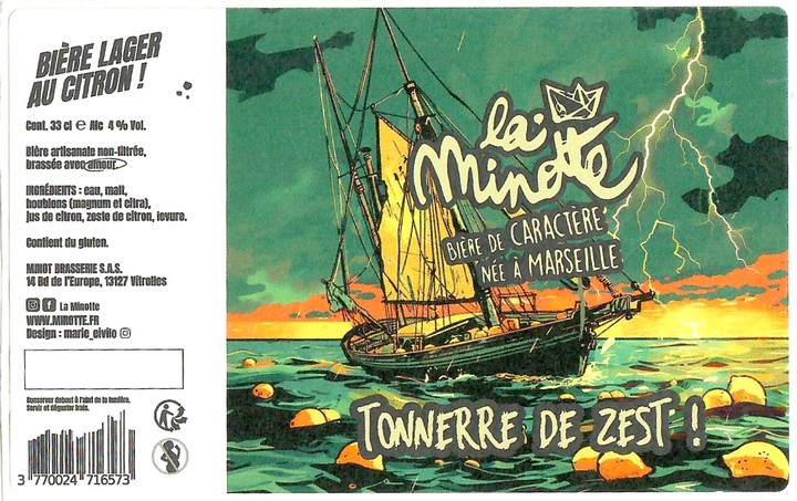 Etiquette BRASSERIE MINOT 46