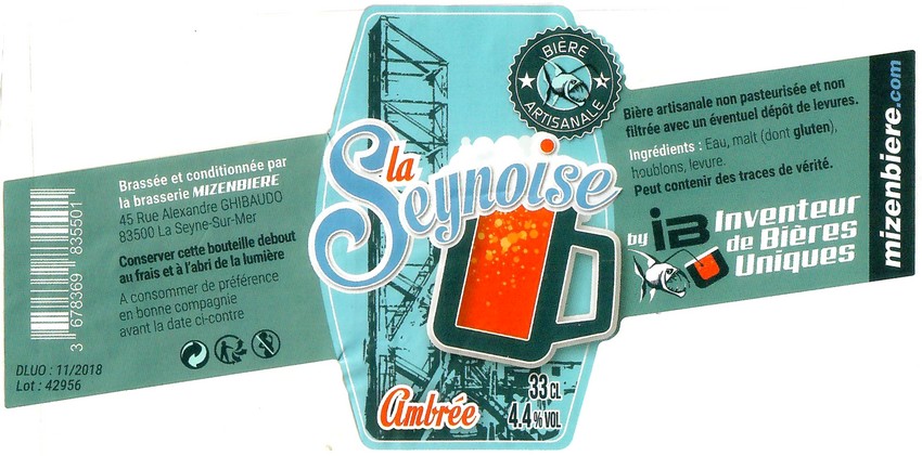 Etiquette BRASSERIE MIZENBIERE 03