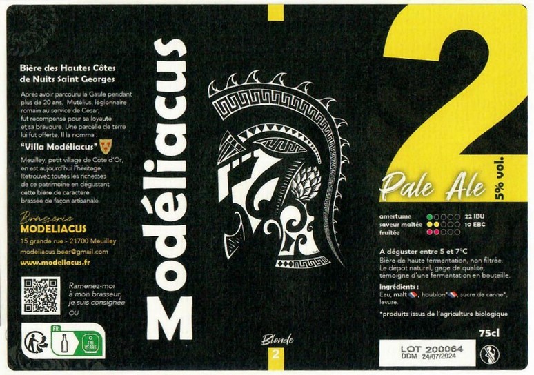 Etiquette BRASSERIE MODELIACUS 20