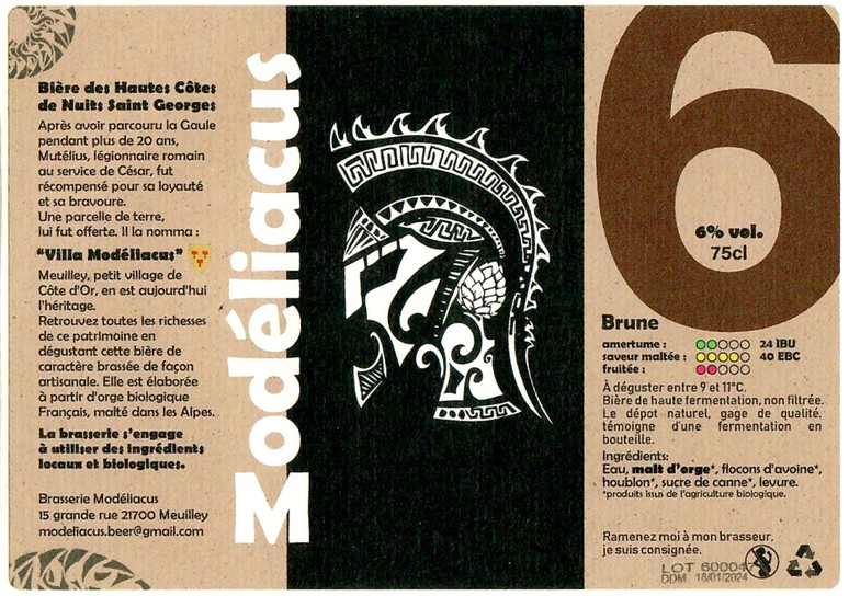 Etiquette BRASSERIE MODELIACUS 29