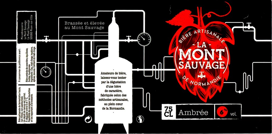 etiquette BRASSERIE MONT SAUVAGE 10
