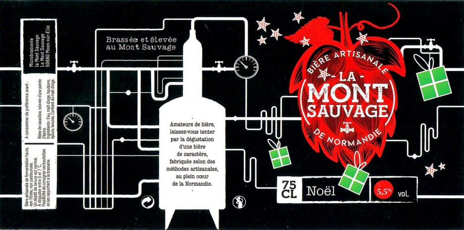 Etiquette BRASSERIE MONT SAUVAGE 11