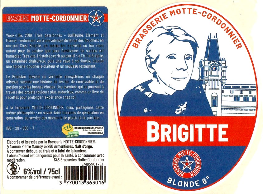 Etiquette BRASSERIE MOTTE CORDONNIER 42