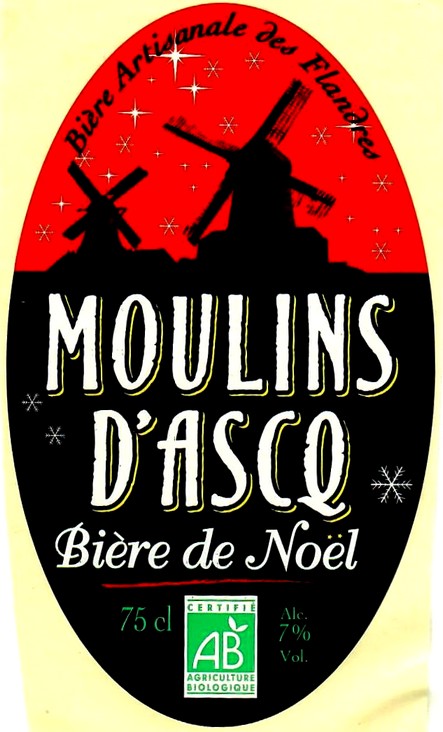 etiquette BRASSERIE MOULINS D'ASCQ 17