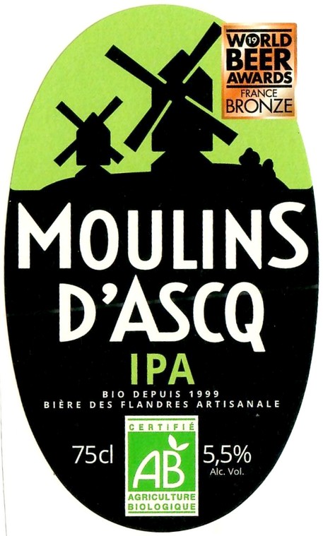 Etiquette BRASSERIE MOULINS D'ASCQ 32
