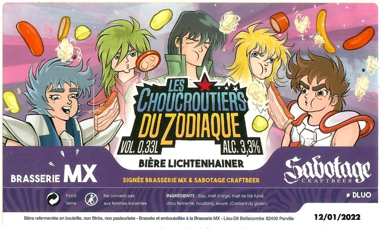 Etiquette BRASSERIE MX 04