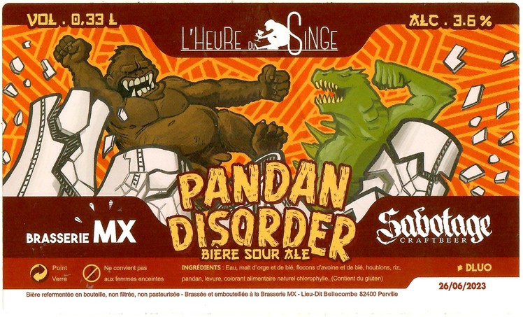 Etiquette BRASSERIE MX 08