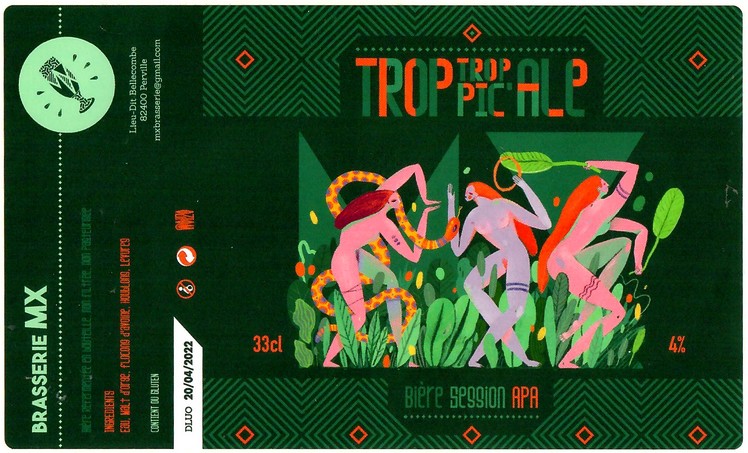 Etiquette BRASSERIE MX 11