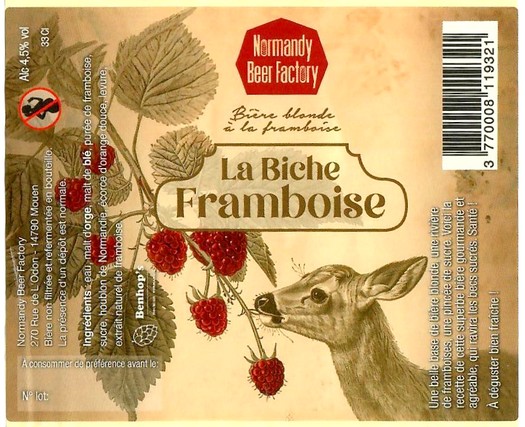 Etiquette BRASSERIE NORMANDY BEER FACTORY 27 Etiquette BRASSERIE NORMANDY BEER FACTORY 27