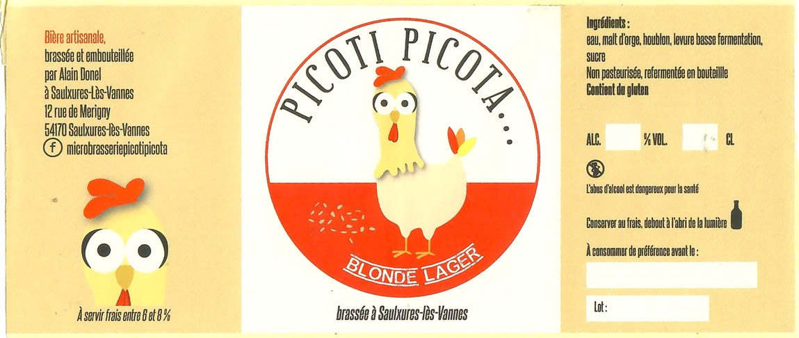 Etiquette BRASSERIE PICOTI PICOTA 06