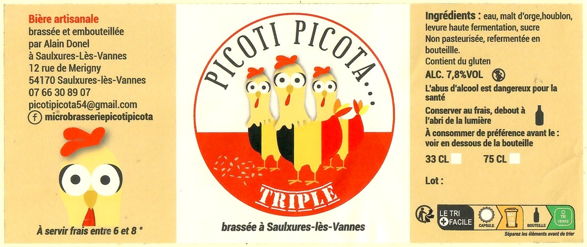 Etiquette BRASSERIE PICOTI PICOTA 07