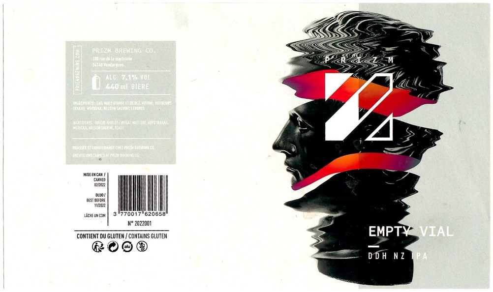Etiquette BRASSERIE PRIZM 02