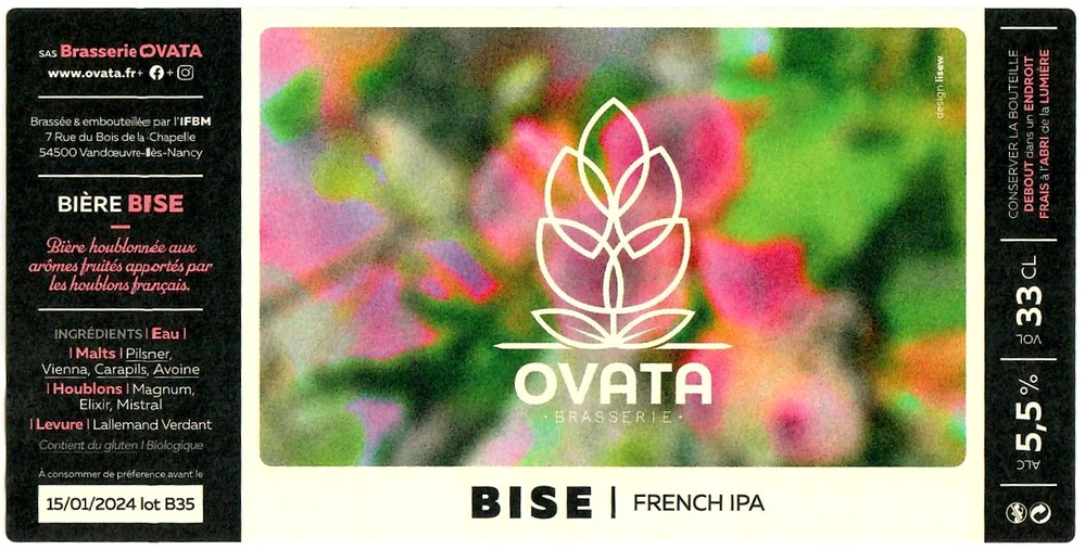 Etiquette BRASSERIE QUALTECH 225