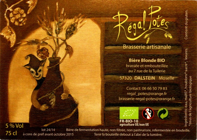 etiquette BRASSERIE REGAL POTES 22