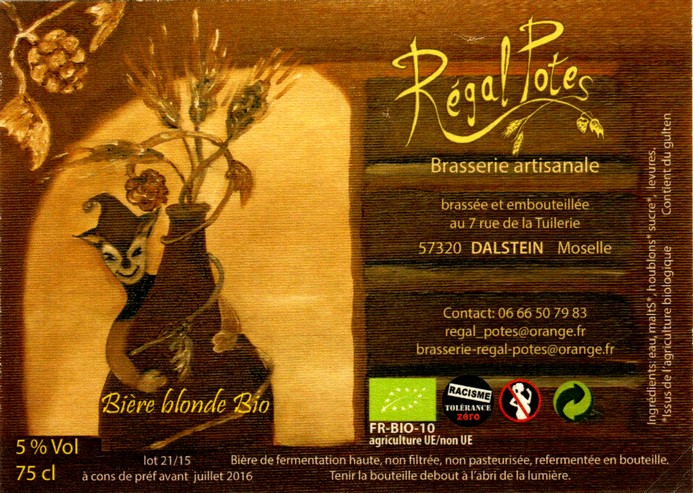 etiquette BRASSERIE REGAL POTES 23