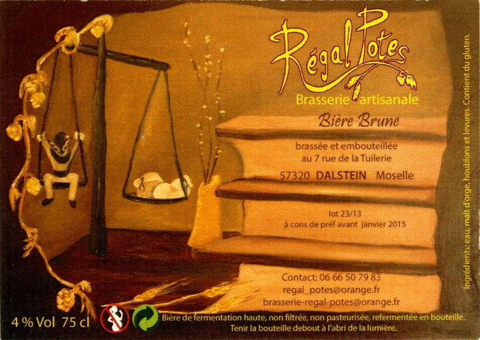 etiquette BRASSERIE REGAL POTES 25