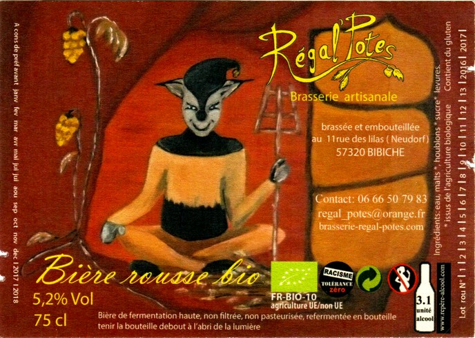 etiquette BRASSERIE REGAL POTES 38