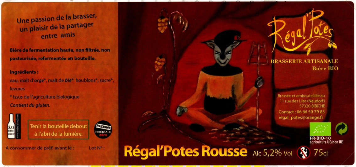 etiquette BRASSERIE REGAL POTES 42