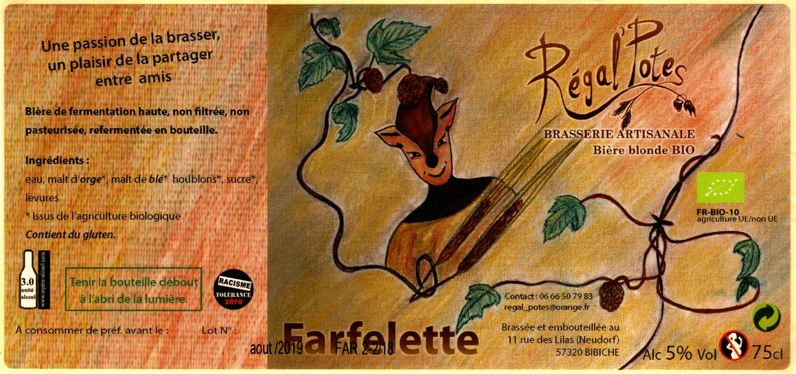 etiquette BRASSERIE REGAL POTES 48