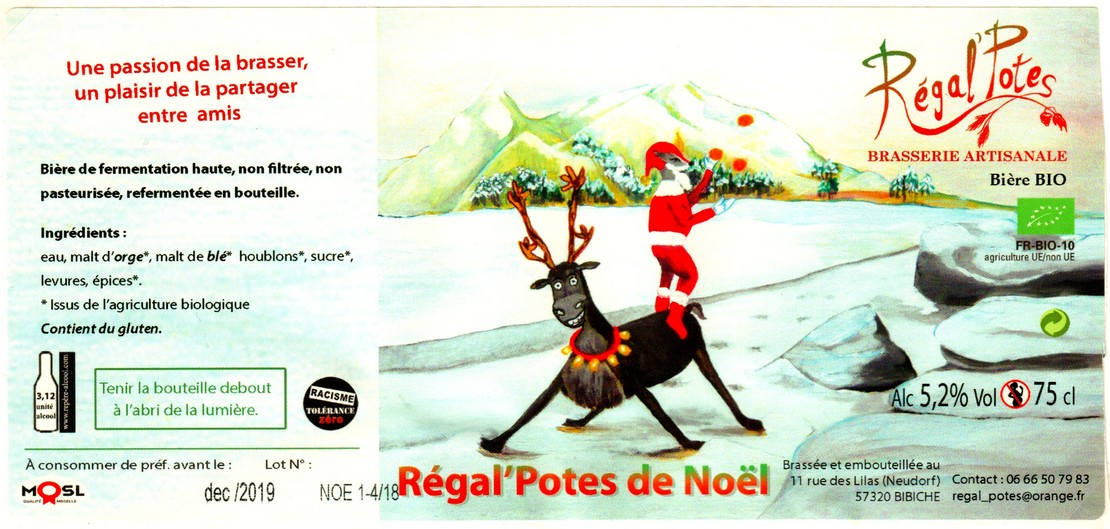 etiquette BRASSERIE REGAL POTES 49