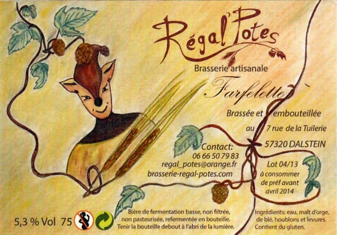 Etiquette BRASSERIE REGALPOTES 55