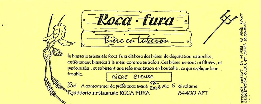 Etiquette BRASSERIE ROCA FURA 02