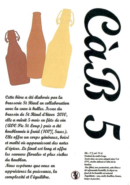 Etiquette BRASSERIE SAINT RIEUL 87