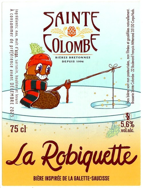 Etiquette BRASSERIE SAINTE COLOMBE 76