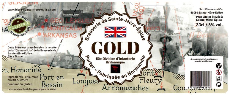 Etiquette BRASSERIE SAINTE MERE EGLISE 48