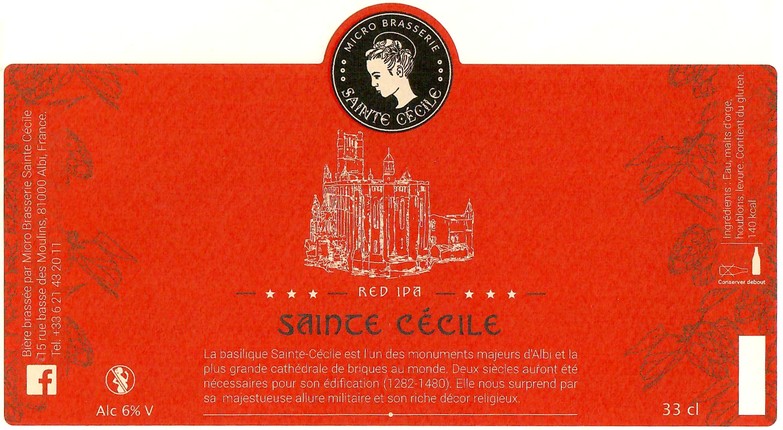 Etiquette BRASSERIE SAINTE-CECILE 06