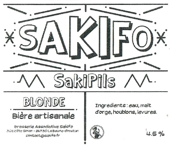 Etiquette BRASSERIE SAKIFO 02