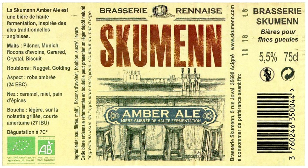 Etiquette BRASSERIE SKUMENN 52