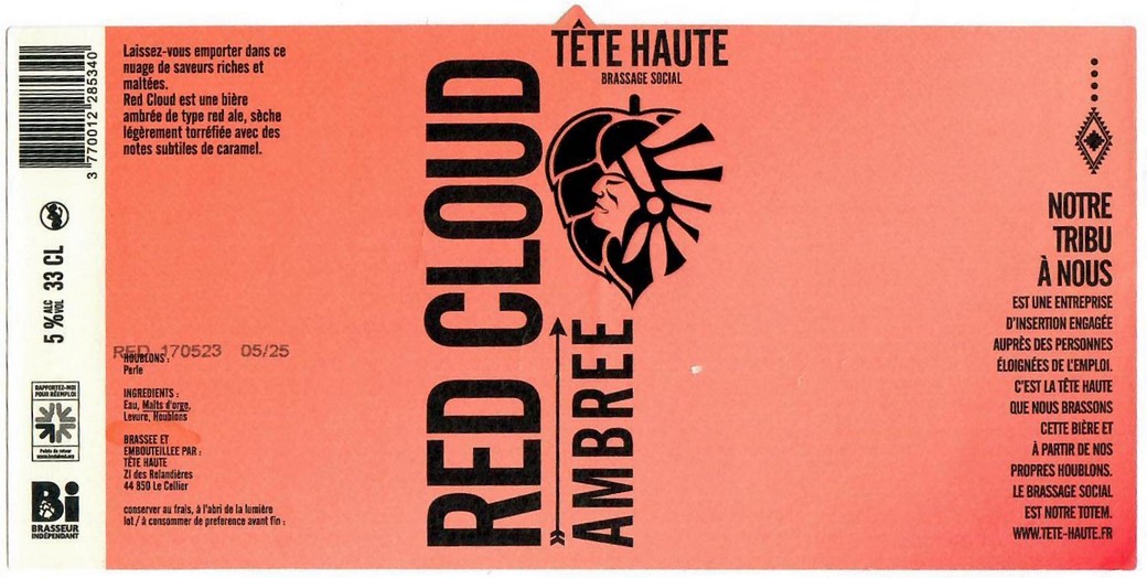 Etiquette BRASSERIE TETE HAUTE 14