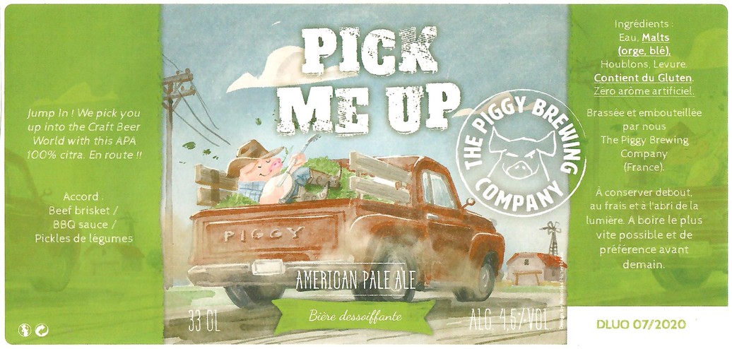 Etiquette BRASSERIE THE PIGGY BREWING COMPANY 147
