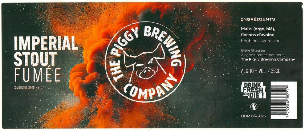 Etiquette BRASSERIE THE PIGGY BREWING COMPANY 172