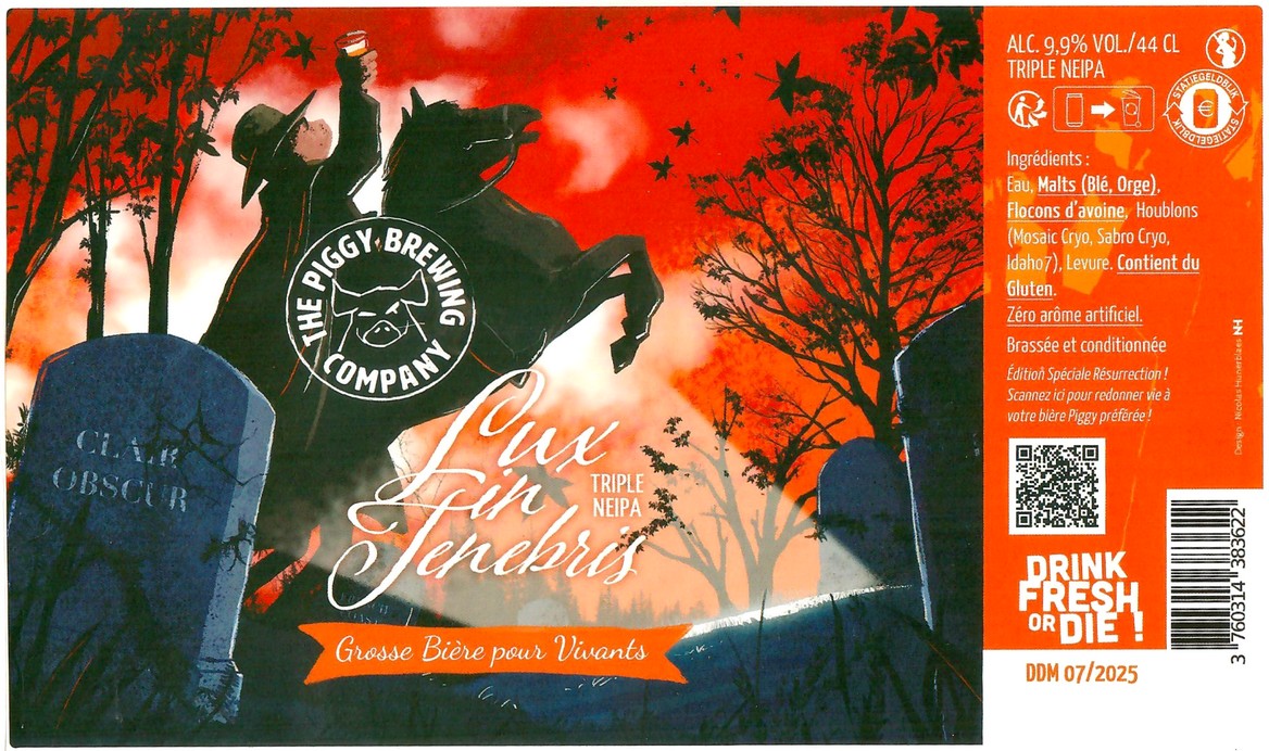 Etiquette BRASSERIE THE PIGGY BREWING COMPANY 190