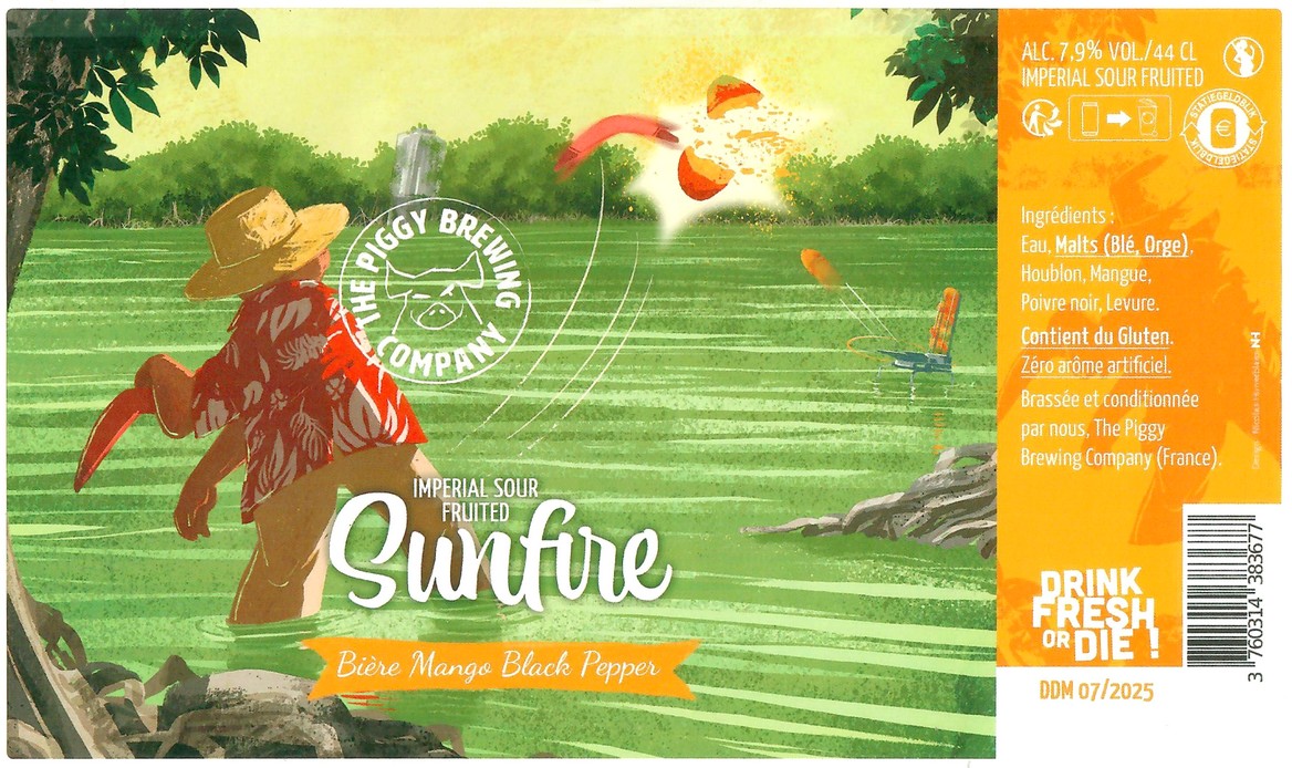 Etiquette BRASSERIE THE PIGGY BREWING COMPANY 205