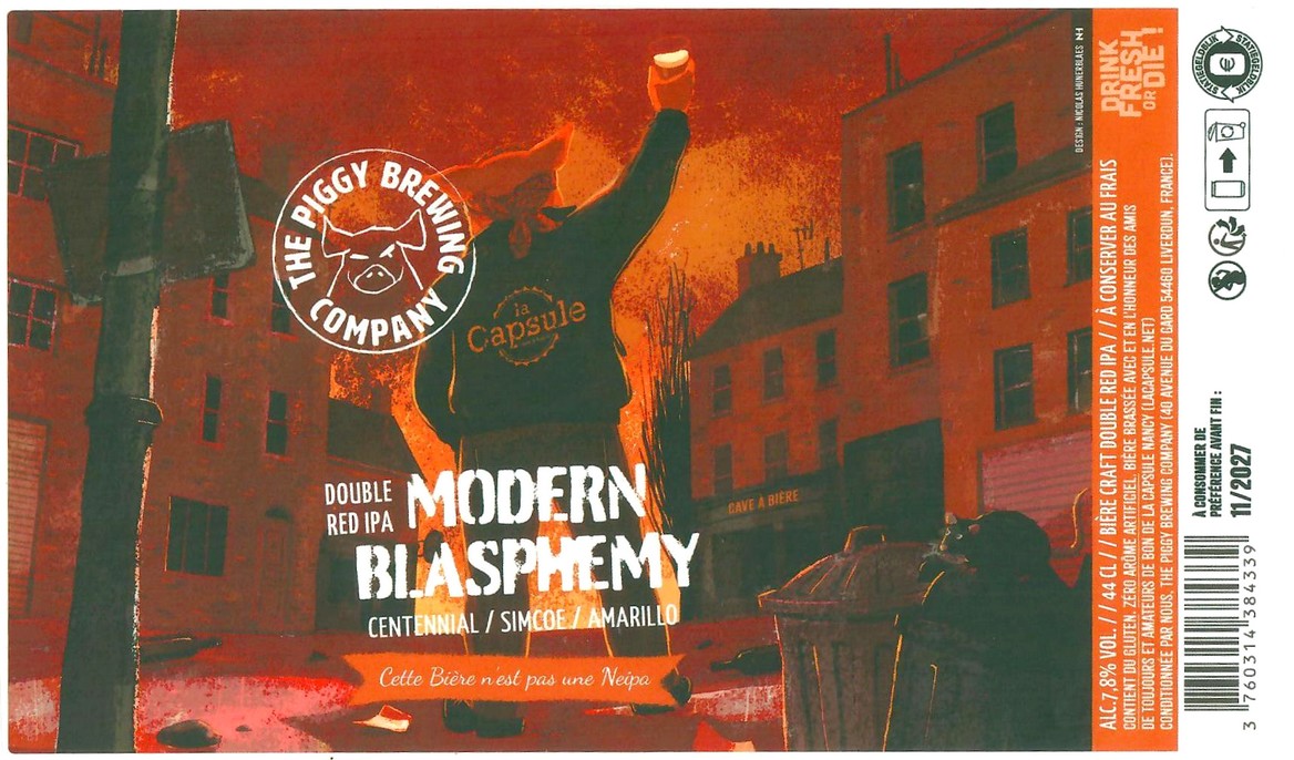 Etiquette BRASSERIE THE PIGGY BREWING COMPANY 231 Etiquette BRASSERIE THE PIGGY BREWING COMPANY 231