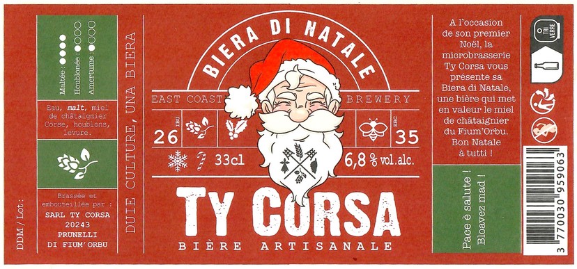 Etiquette BRASSERIE TY CORSA 04