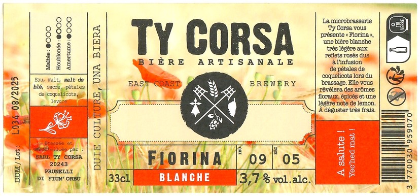Etiquette BRASSERIE TY CORSA 06
