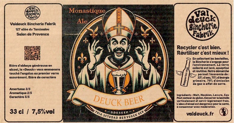 Etiquette BRASSERIE VALDEUCK BINCHERIE FABRIK 01