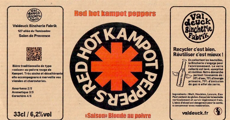 Etiquette BRASSERIE VALDEUCK BINCHERIE FABRIK 02