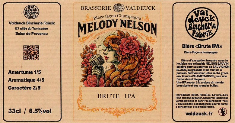 Etiquette BRASSERIE VALDEUCK BINCHERIE FABRIK 04