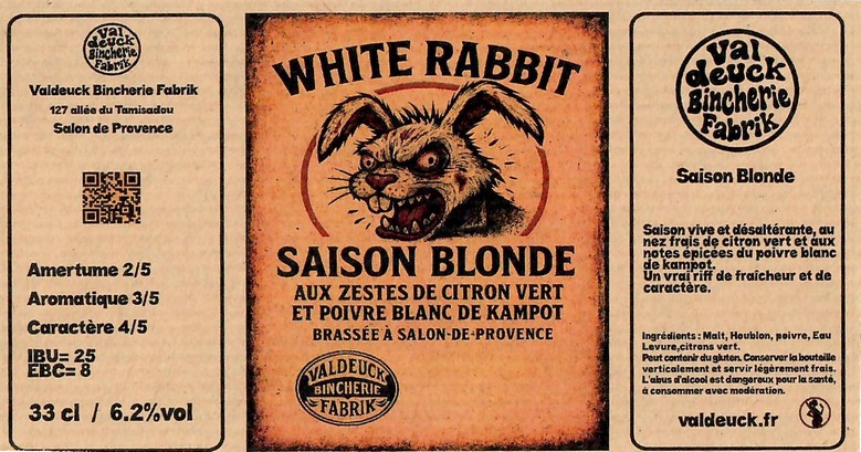 Etiquette BRASSERIE VALDEUCK BINCHERIE FABRIK 06