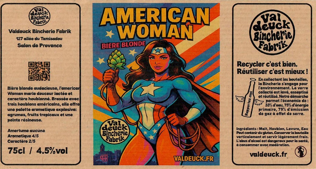 Etiquette BRASSERIE VALDEUCK BINCHERIE FABRIK 07